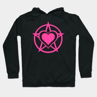 Pink Pagan Heart Cheeky Witch® Hoodie